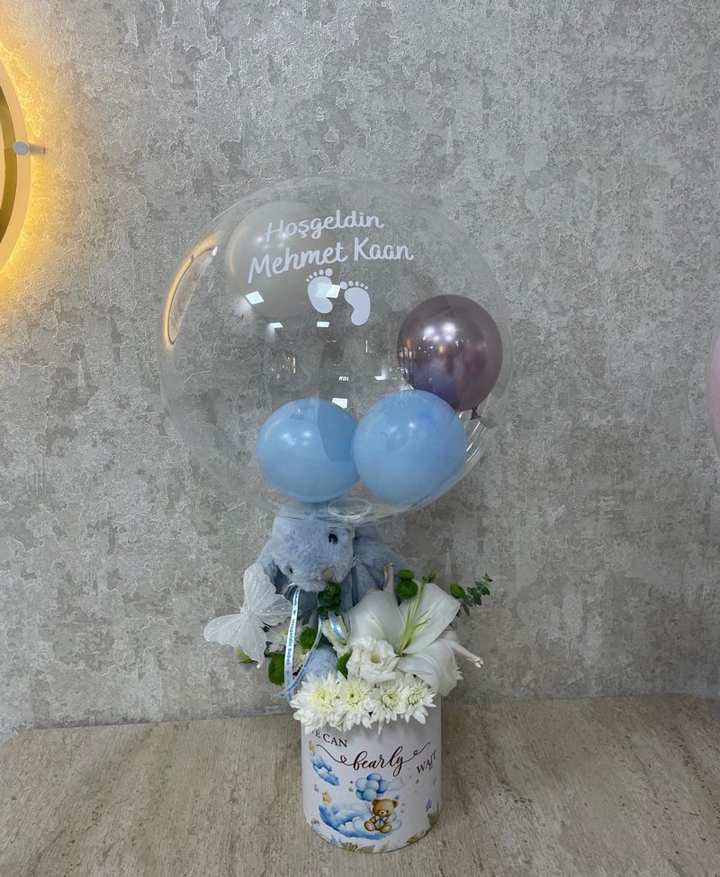 Hoş Geldin Minik Prens – Balonlu Bebek Aranjmanı